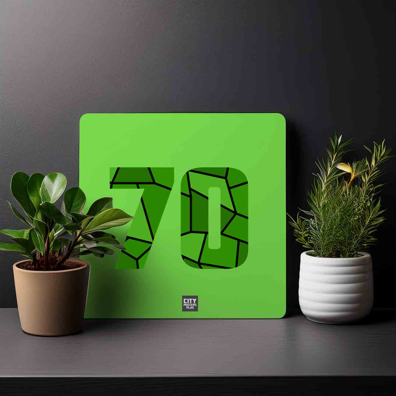 70 Number Mousepad (Liril Green)