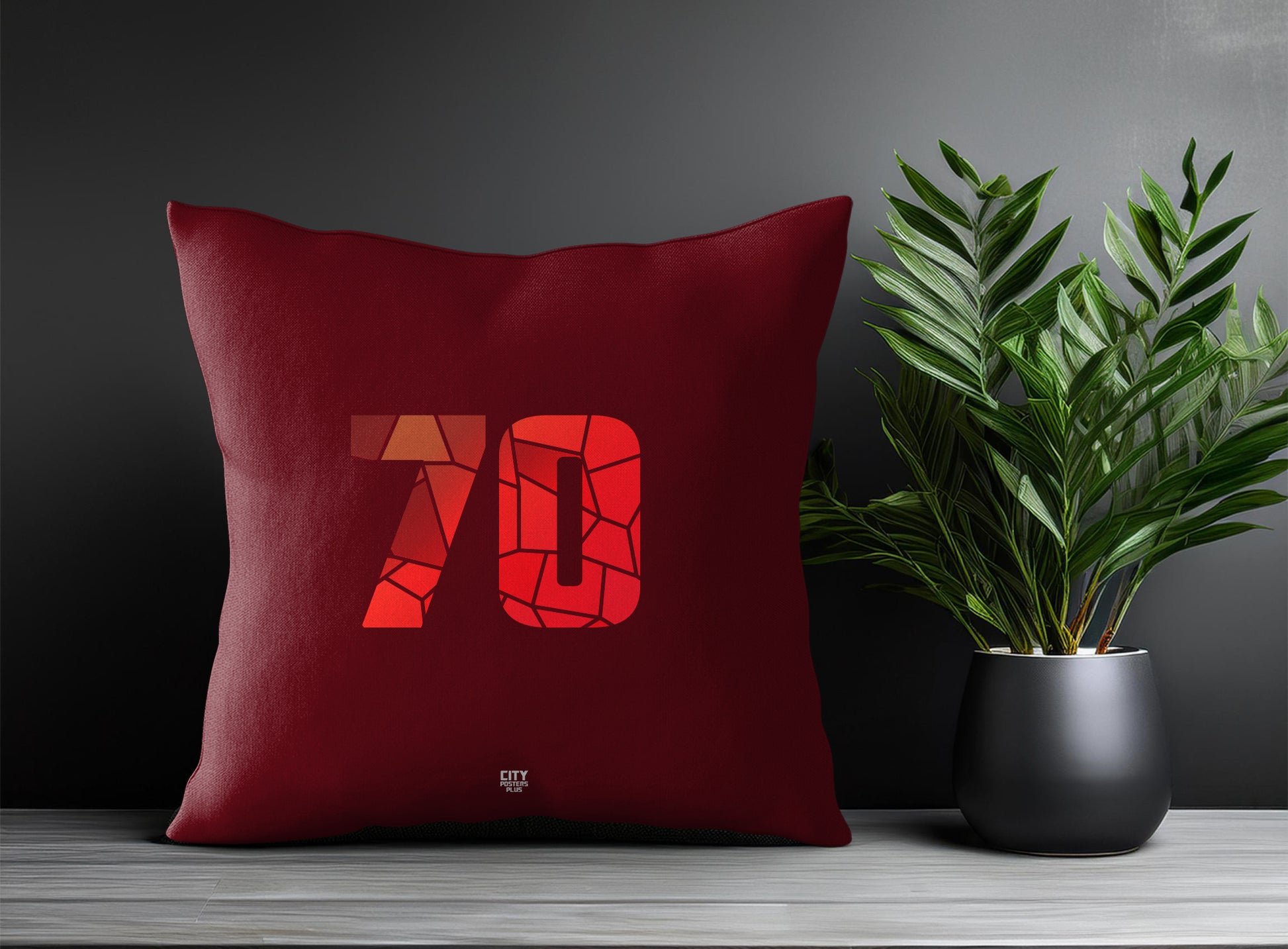 70 Number Square & Rectangle Pillow Cases | Print Deliver Plus by City Posters Plus