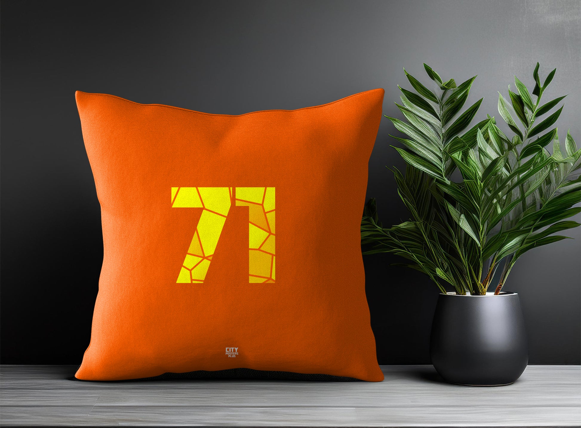 71 Number Square & Rectangle Pillow Cases | Print Deliver Plus by City Posters Plus