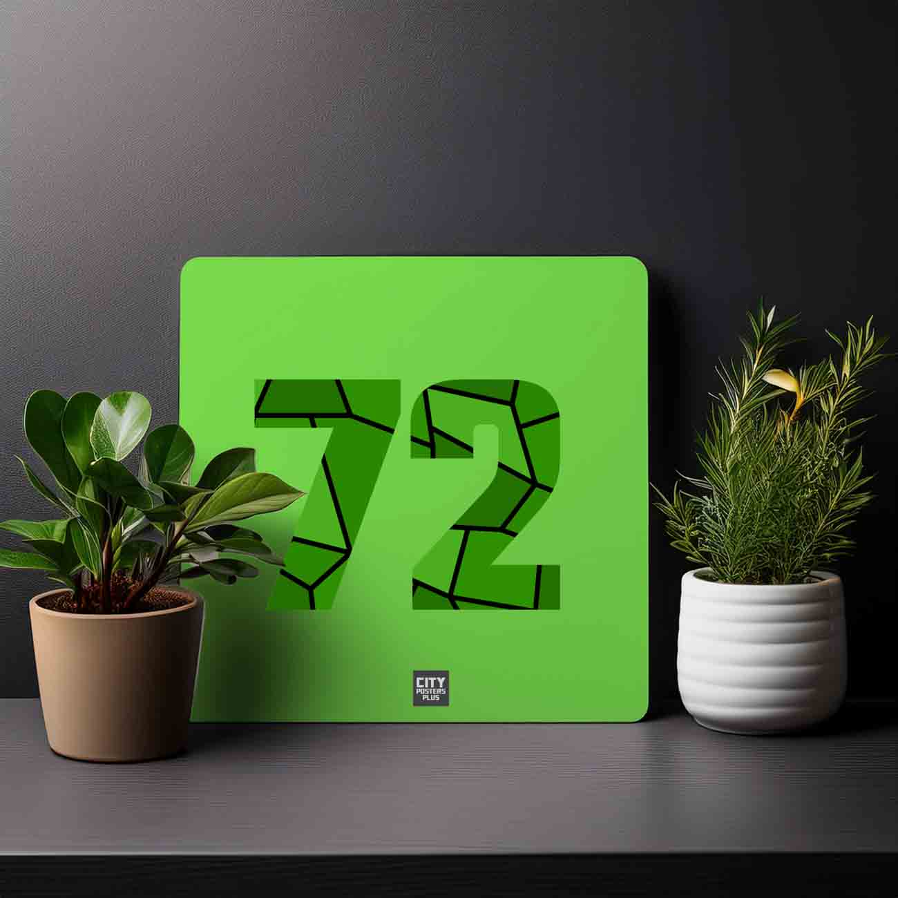 72 Number Mousepad (Liril Green)