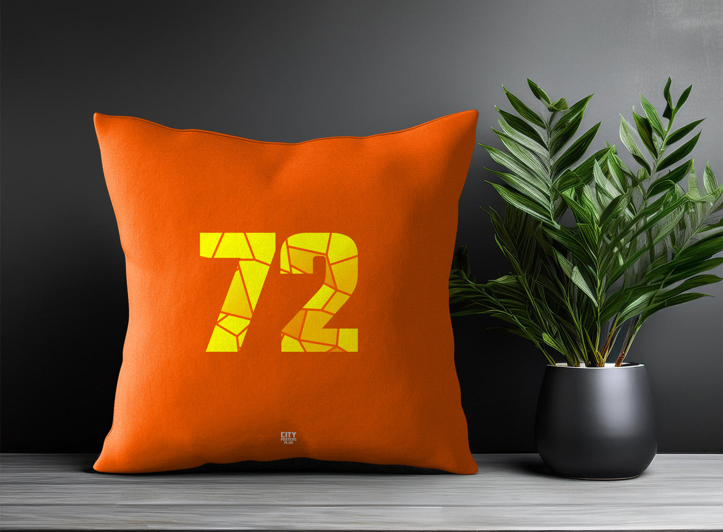 72 Number Square & Rectangle Pillow Cases | Print Deliver Plus by City Posters Plus