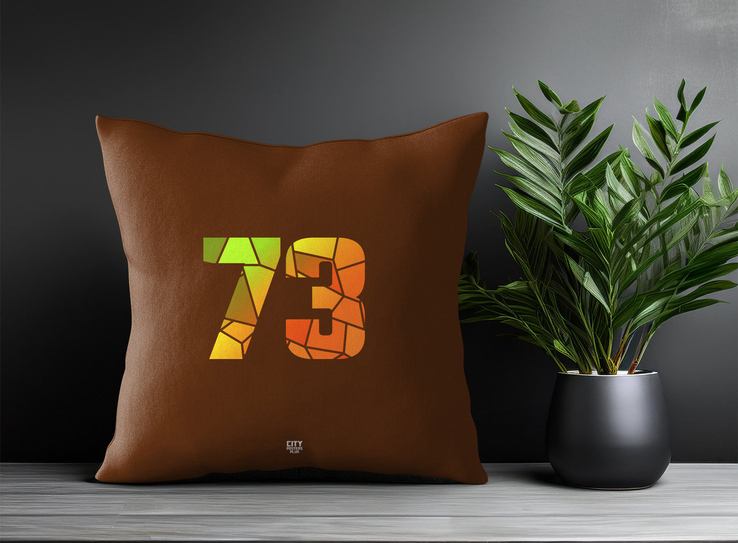 73 Number Square & Rectangle Pillow Cases | Print Deliver Plus by City Posters Plus
