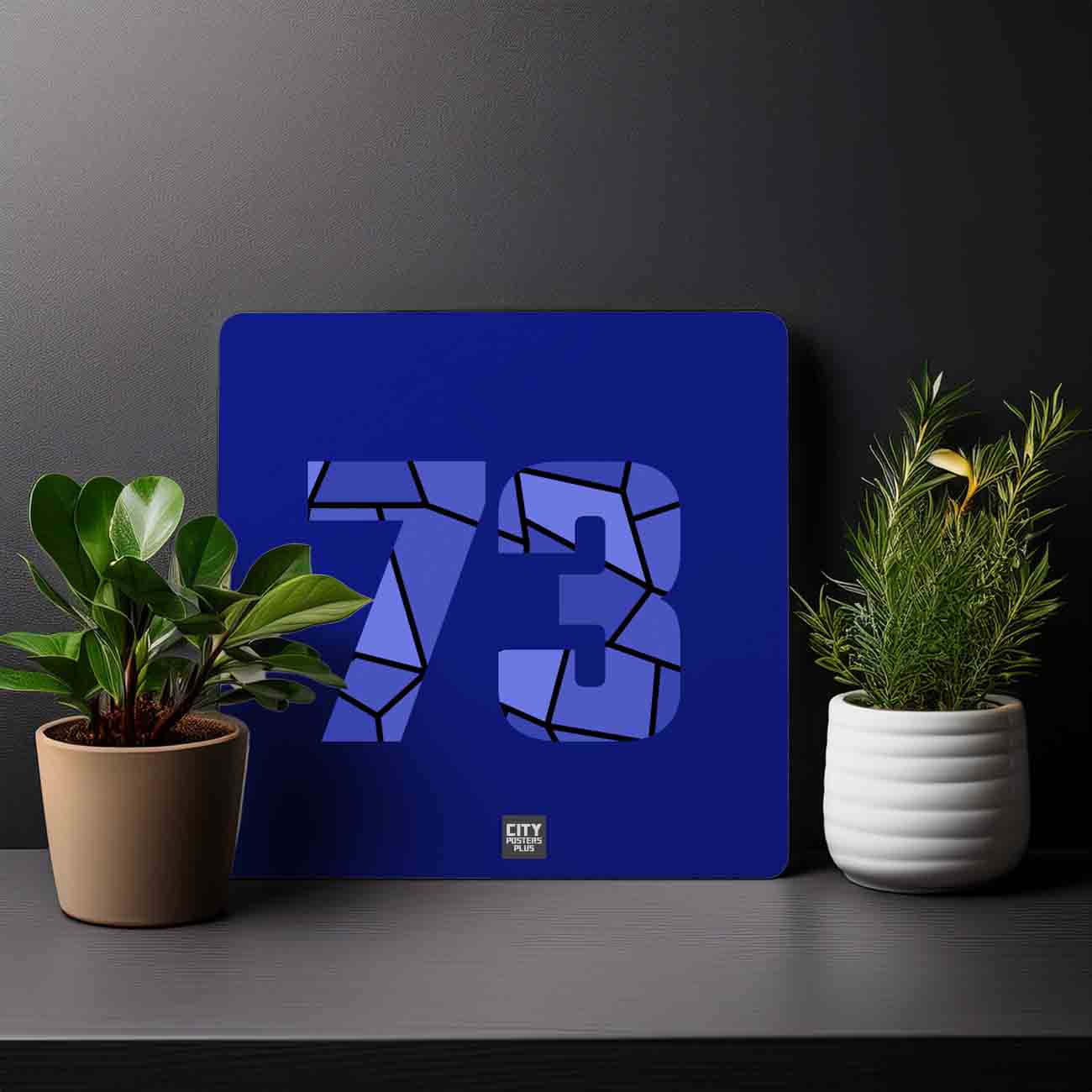 73 Number Mousepad (Royal Blue)