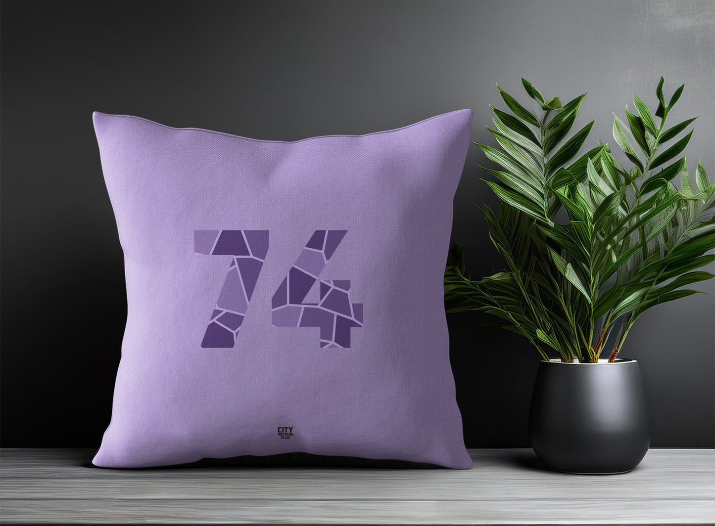 74 Number Square & Rectangle Pillow Cases | Print Deliver Plus by City Posters Plus