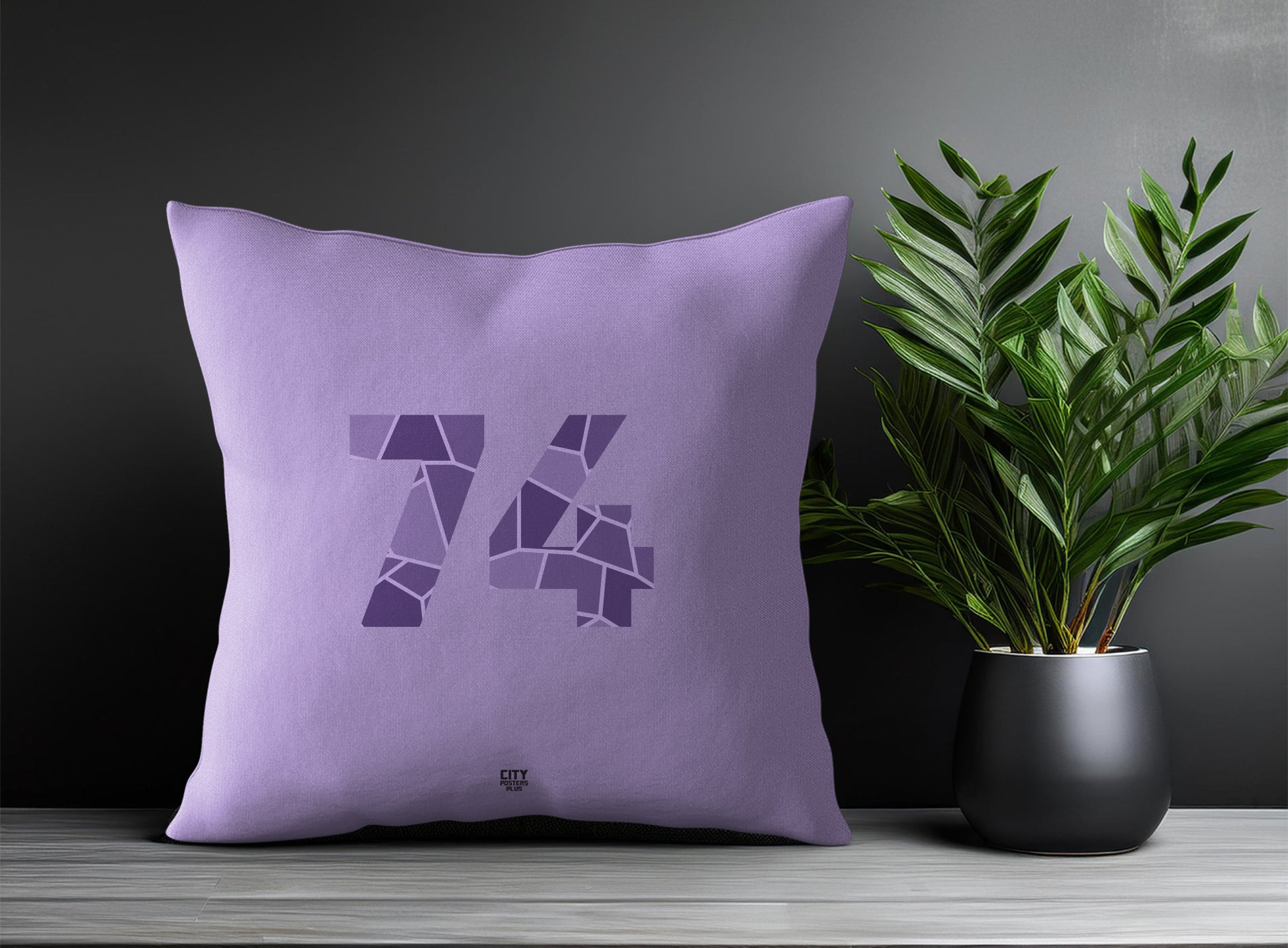 74 Number Square & Rectangle Pillow Cases | Print Deliver Plus by City Posters Plus
