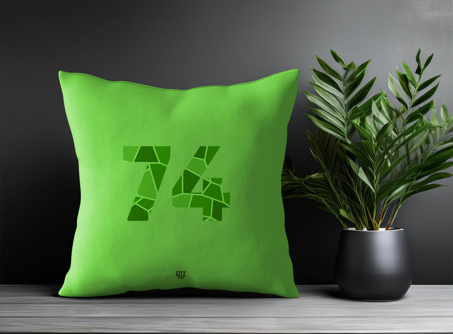 74 Number Square & Rectangle Pillow Cases | Print Deliver Plus by City Posters Plus