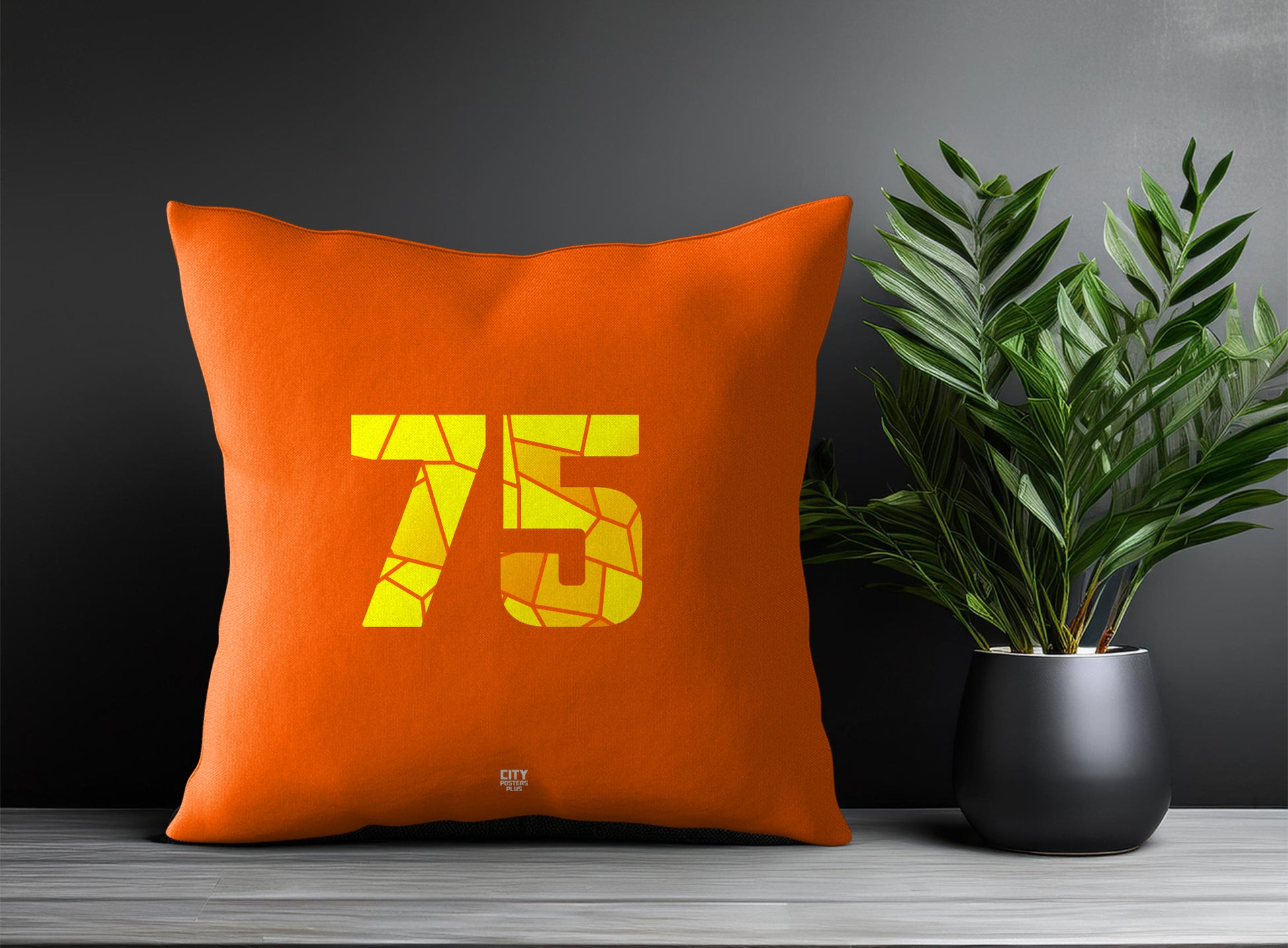 75 Number Square & Rectangle Pillow Cases | Print Deliver Plus by City Posters Plus