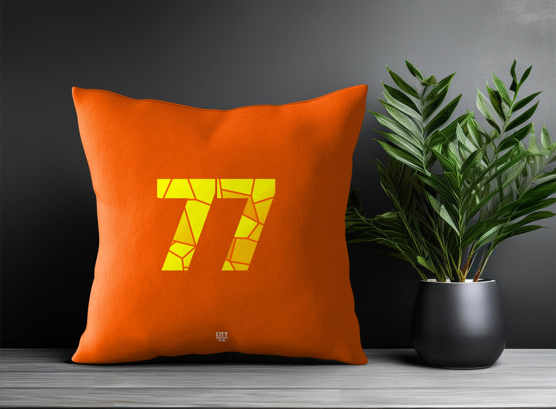 77 Number Square & Rectangle Pillow Cases | Print Deliver Plus by City Posters Plus