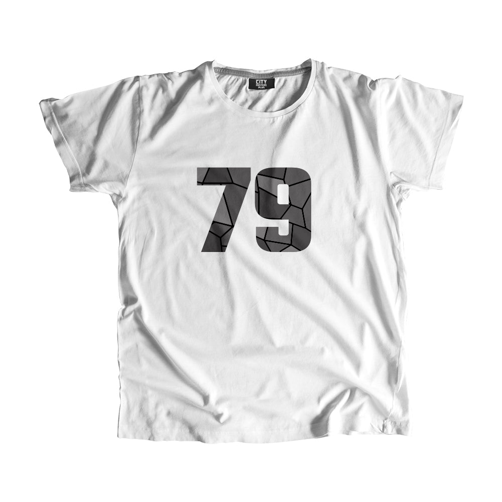 79 Number Men Unisex T-Shirt  (White)| Classic Numeric Graphic Tee