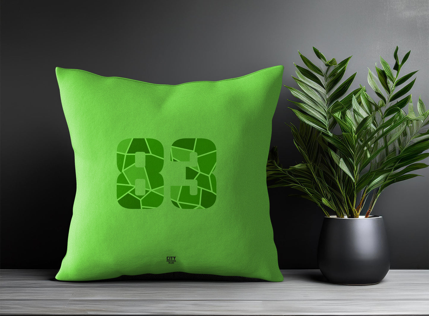 83 Number Square & Rectangle Pillow Cases | Print Deliver Plus by City Posters Plus