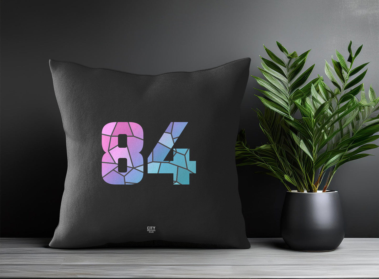 84 Number Square & Rectangle Pillow Cases | Print Deliver Plus by City Posters Plus