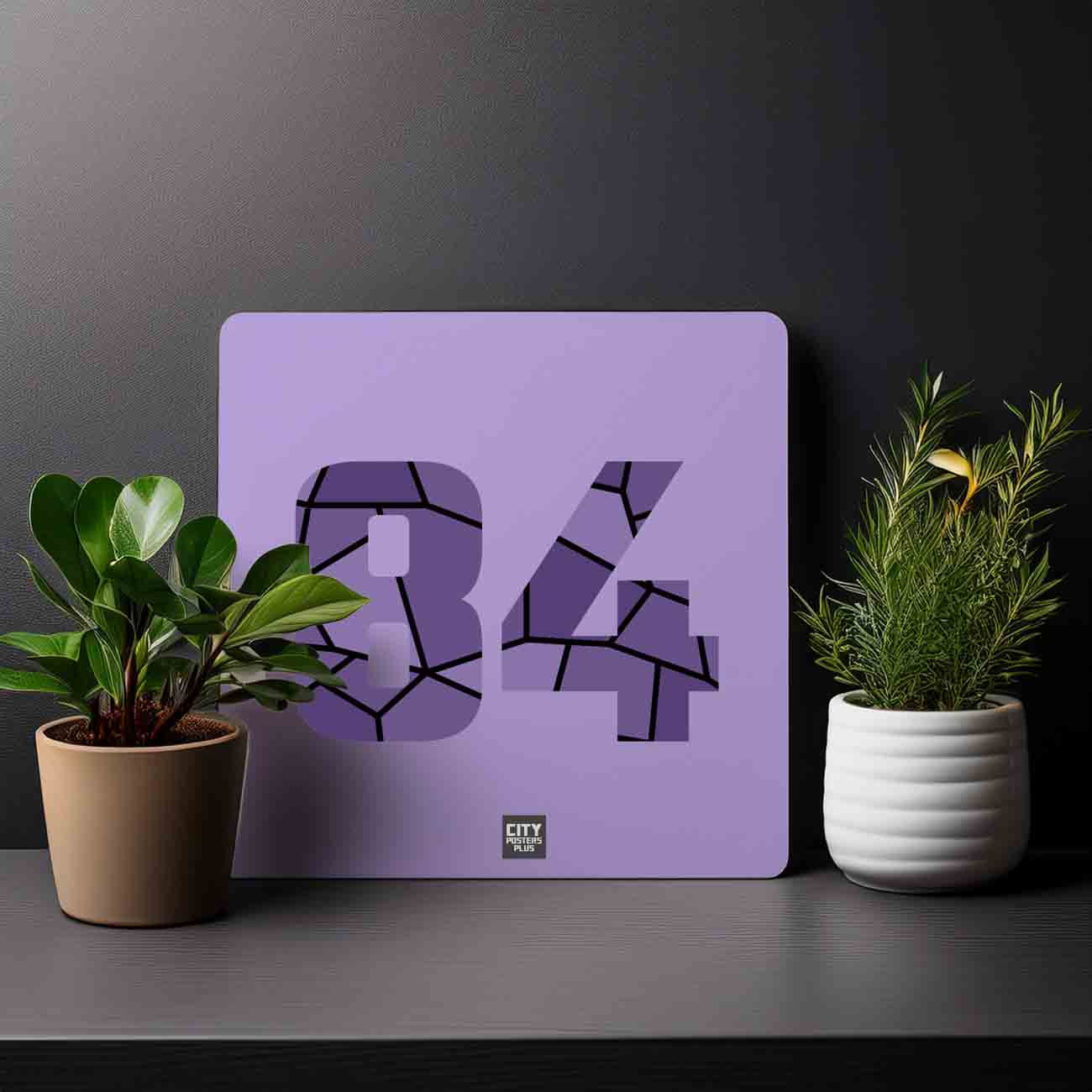 84 Number Mousepad (Iris Lavender)