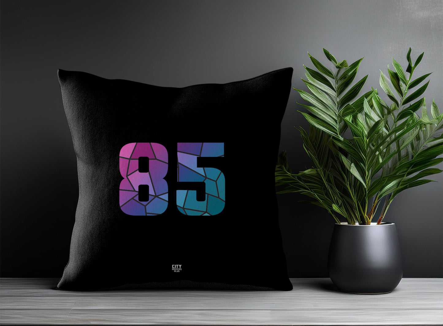 85 Number Square & Rectangle Pillow Cases | Print Deliver Plus by City Posters Plus