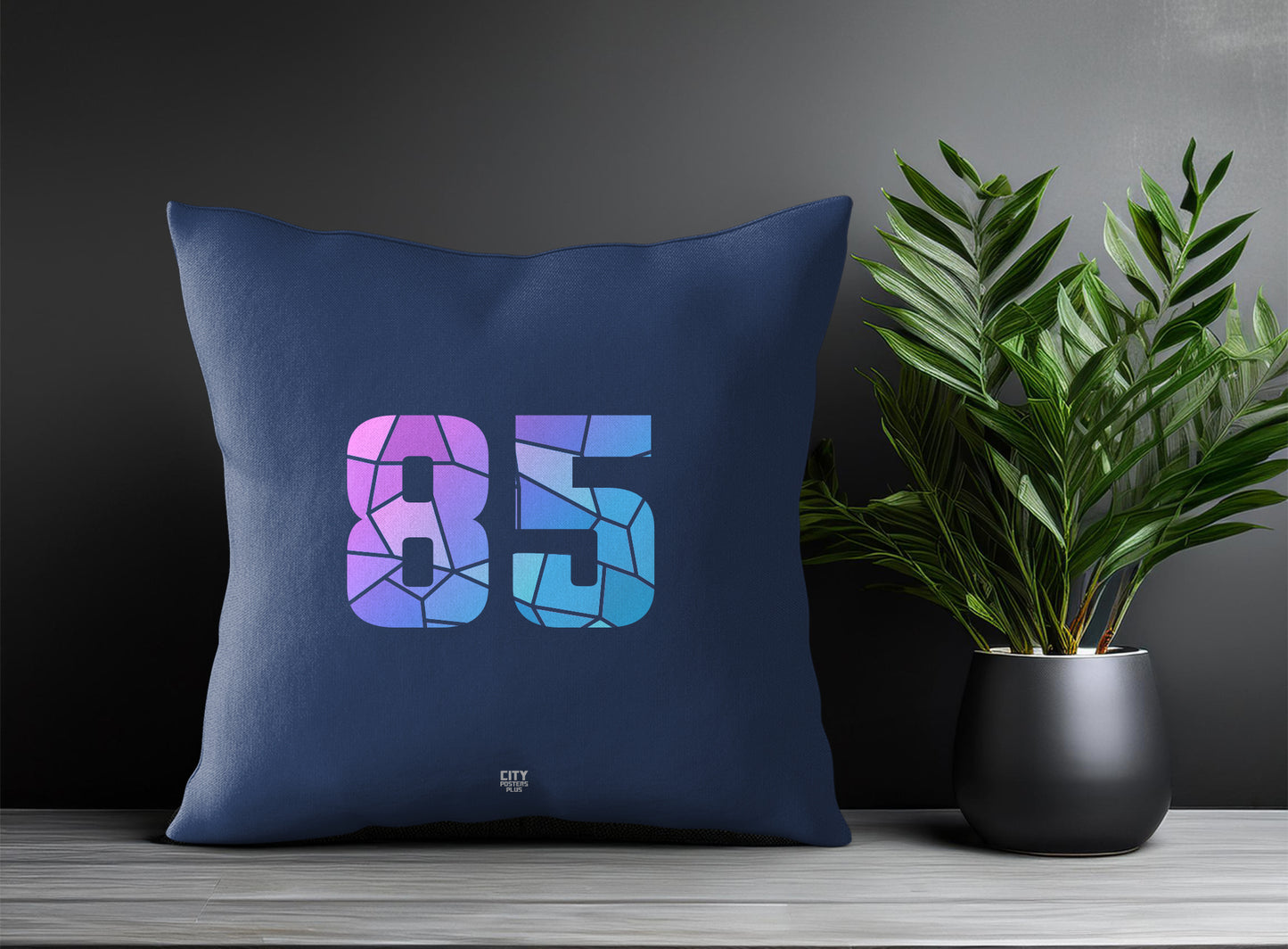 85 Number Square & Rectangle Pillow Cases | Print Deliver Plus by City Posters Plus