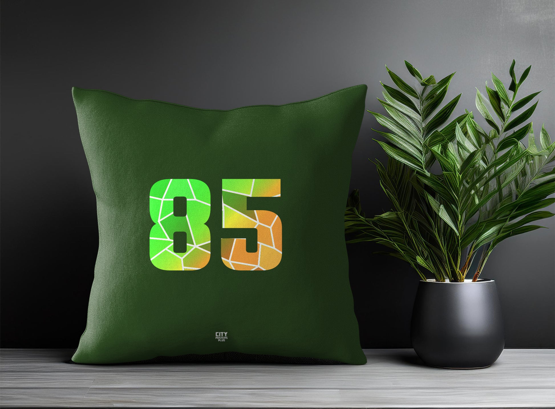 85 Number Square & Rectangle Pillow Cases | Print Deliver Plus by City Posters Plus