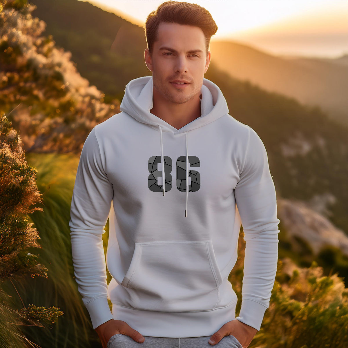 86 Number Unisex Hoodie | Personalized Number Hoodie for Men & Women