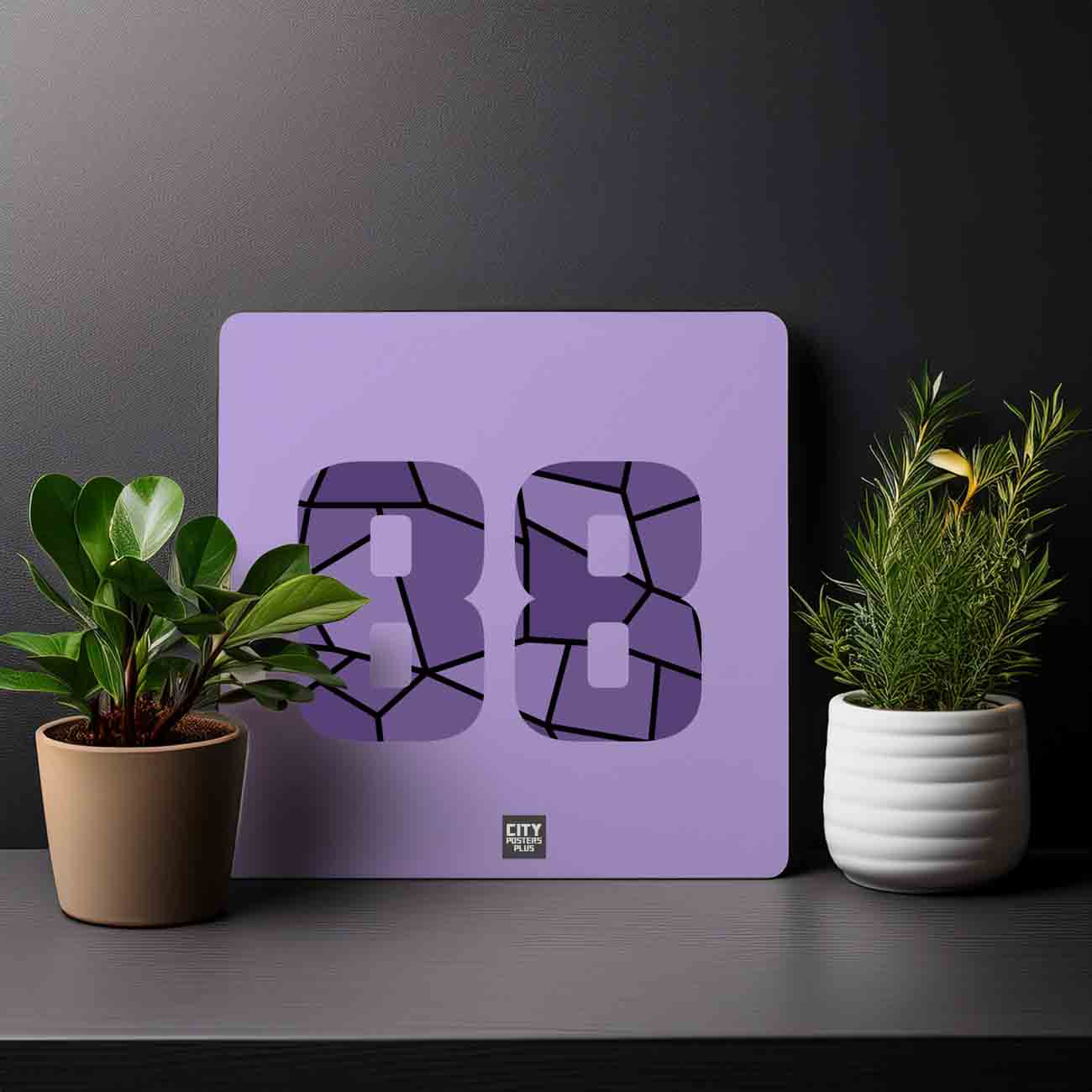 88 Number Mousepad (Iris Lavender)