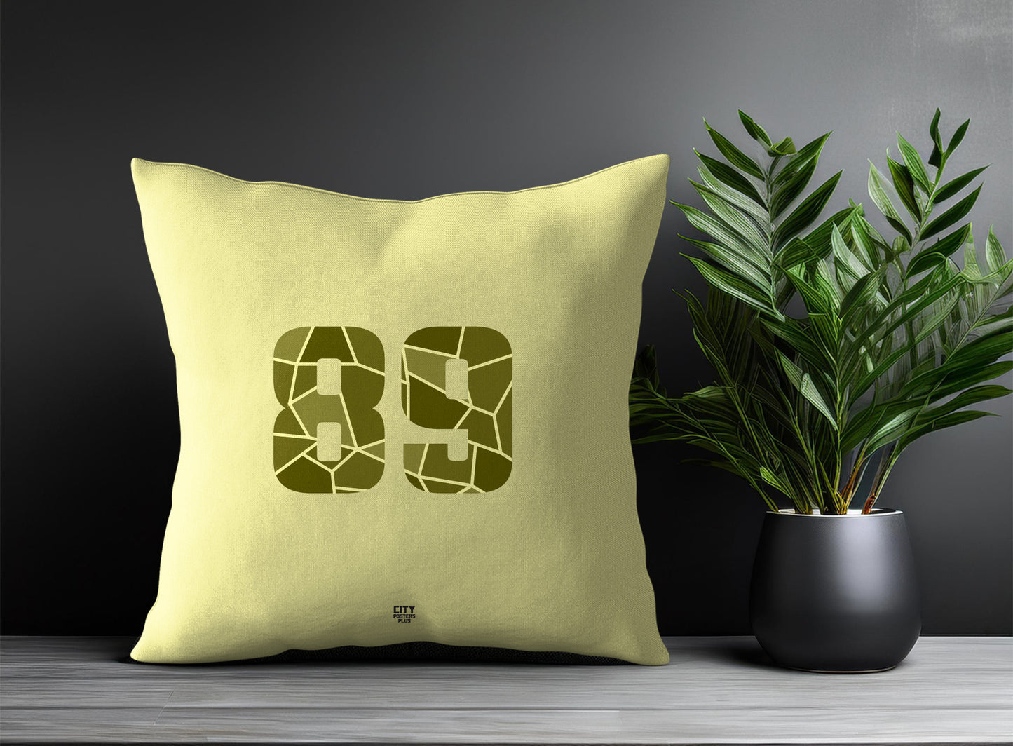 89 Number Square & Rectangle Pillow Cases | Print Deliver Plus by City Posters Plus