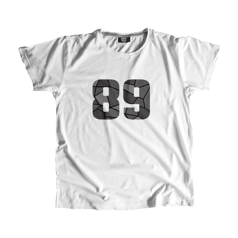 89 Number Men Unisex T-Shirt  (White)| Classic Numeric Graphic Tee
