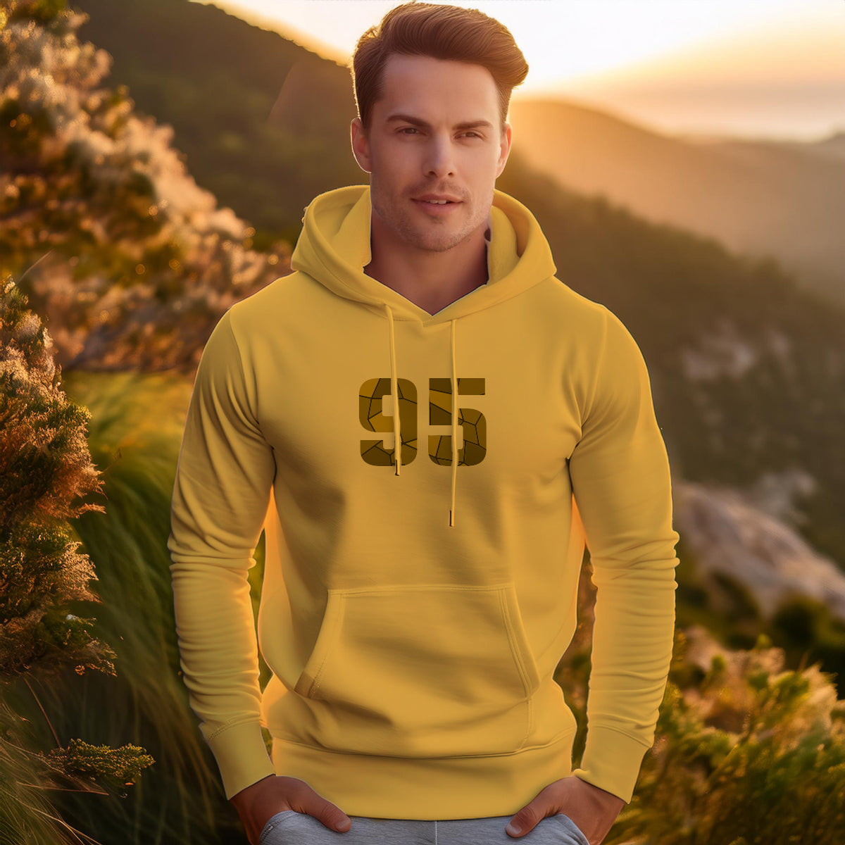 95 Number Unisex Hoodie | Personalized Number Hoodie for Men & Women