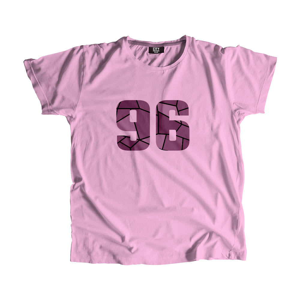 96 Number Men Unisex T-Shirt  (Light Pink)| Classic Numeric Graphic Tee