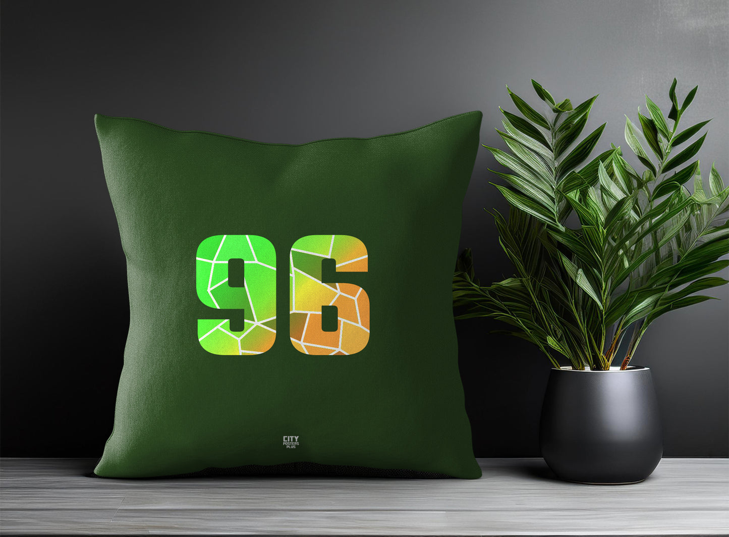 96 Number Square & Rectangle Pillow Cases | Print Deliver Plus by City Posters Plus