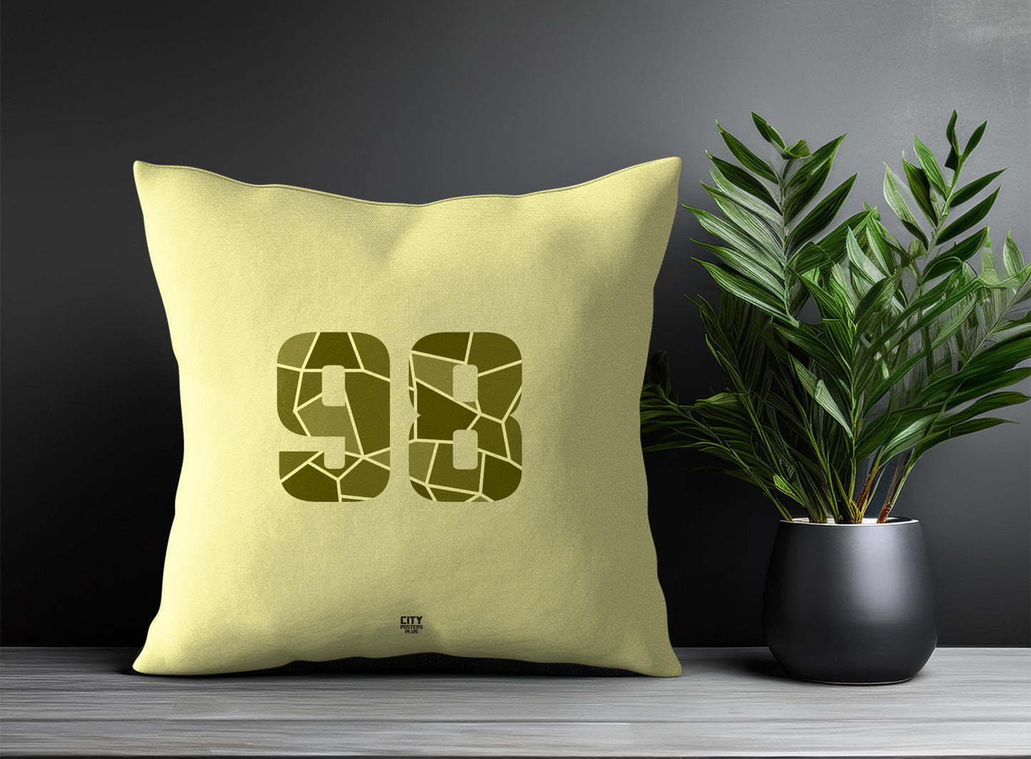 98 Number Square & Rectangle Pillow Cases | Print Deliver Plus by City Posters Plus