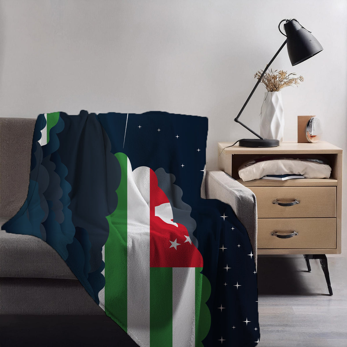Abkhazia Night Clouds Blankets & Throws | Premium Soft Blankets | City Posters Plus