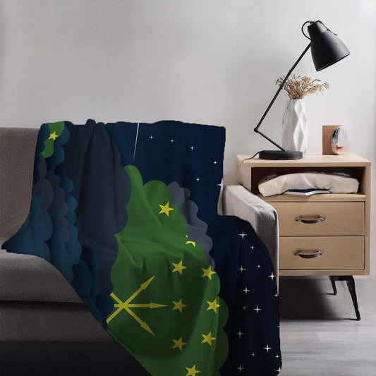 Adygea Night Clouds Blankets & Throws | Premium Soft Blankets | City Posters Plus