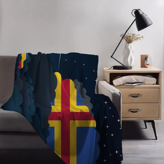 Aland Night Clouds Blankets & Throws | Premium Soft Blankets | City Posters Plus