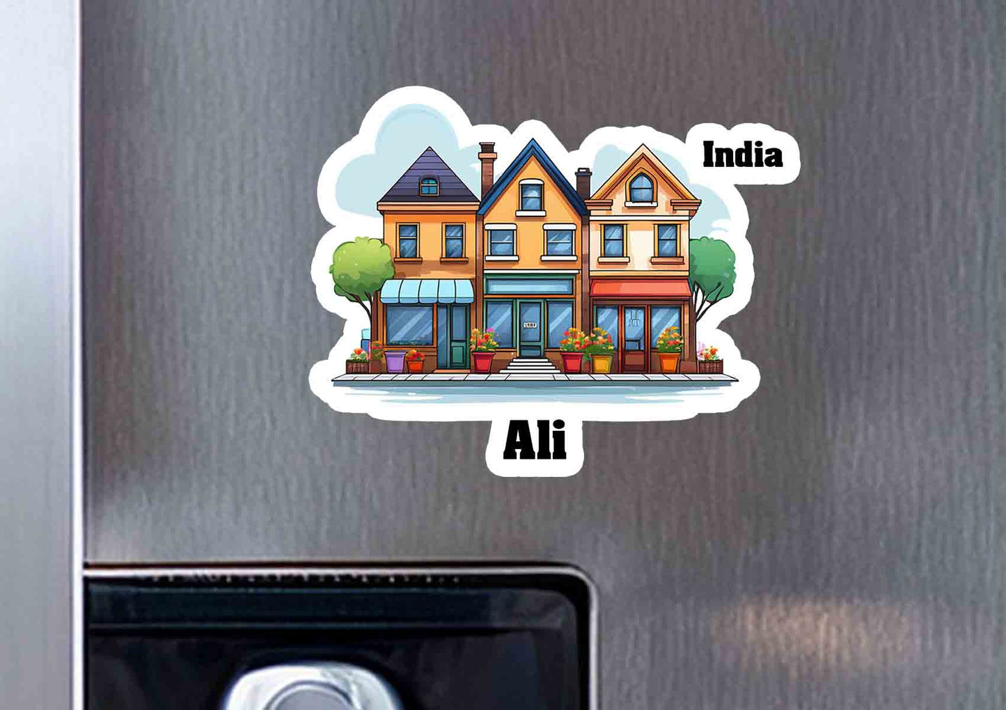 Ali Three Home Office Shop Fridge Magnet