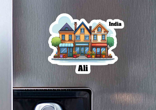Ali Three Home Office Shop Fridge Magnet