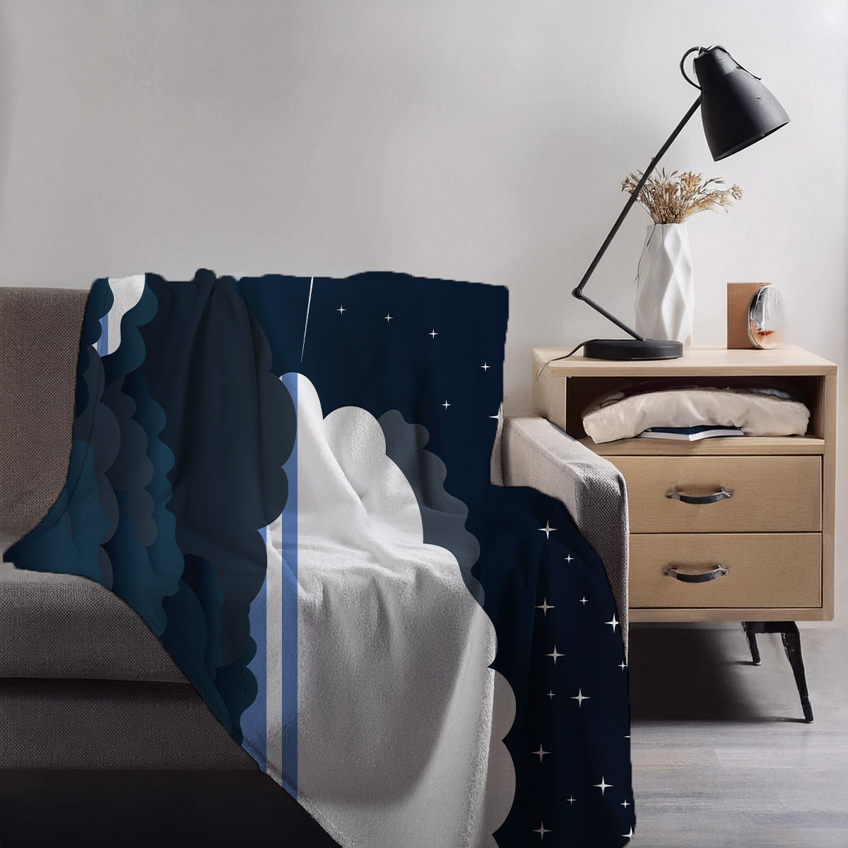 Altai Republic Night Clouds Blankets & Throws | Premium Soft Blankets | City Posters Plus