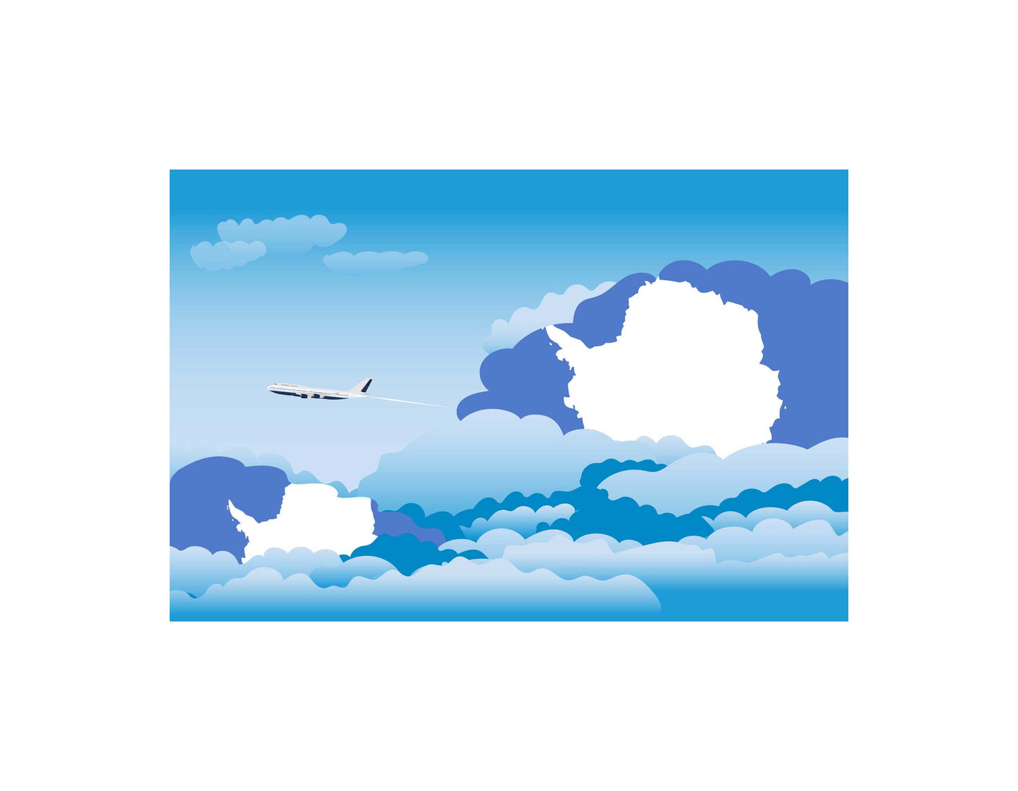 Antarctica Day Clouds Blankets & Throws | Soft Premium Blankets | City Posters Plus