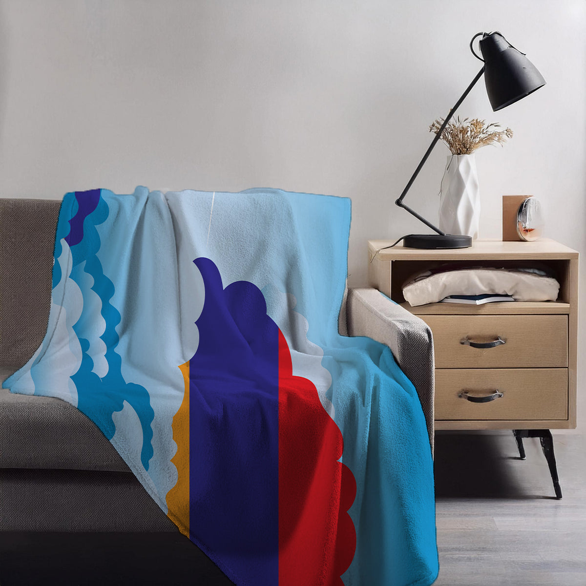 Armenia Day Clouds Blankets & Throws | Soft Premium Blankets | City Posters Plus