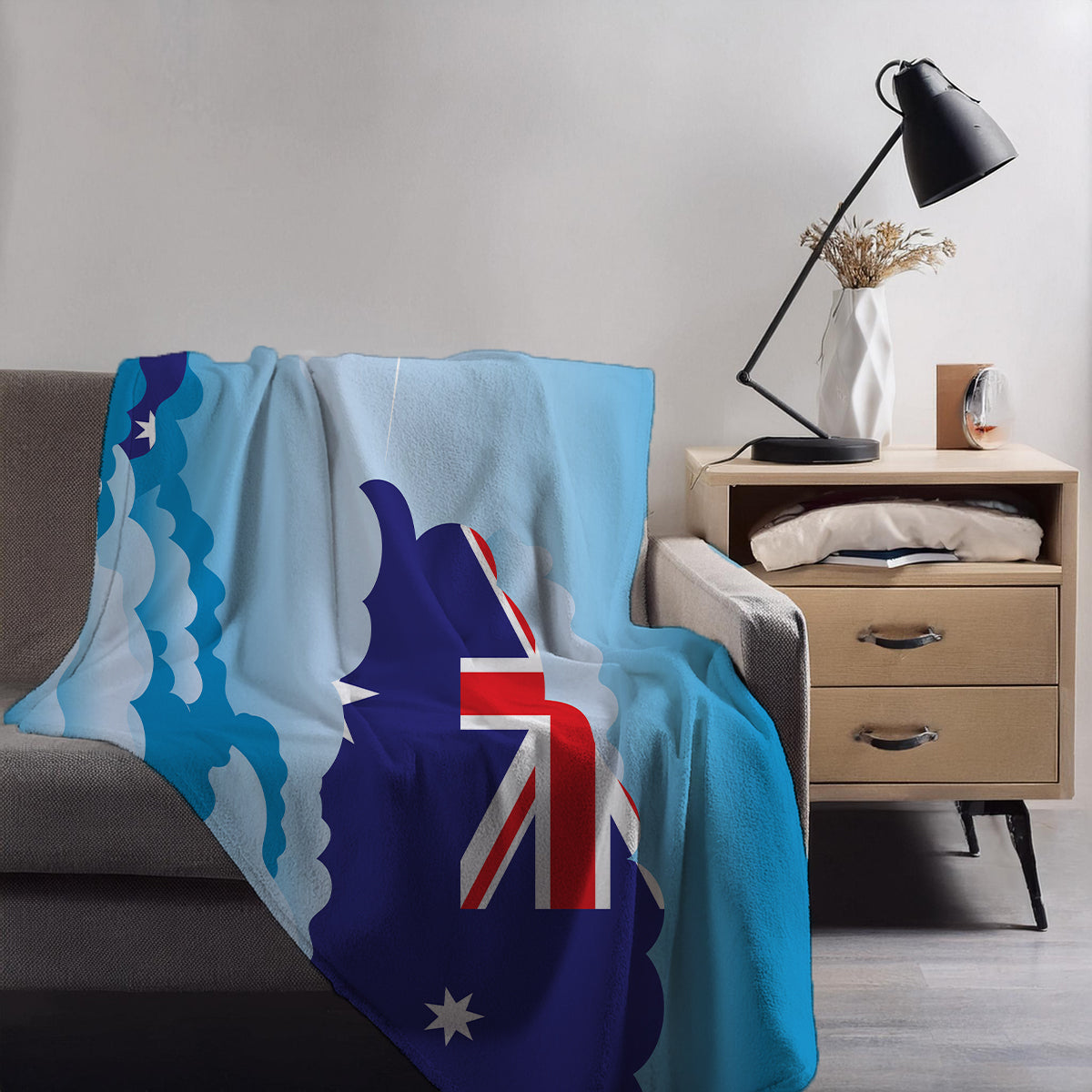 Australia Day Clouds Blankets & Throws | Soft Premium Blankets | City Posters Plus