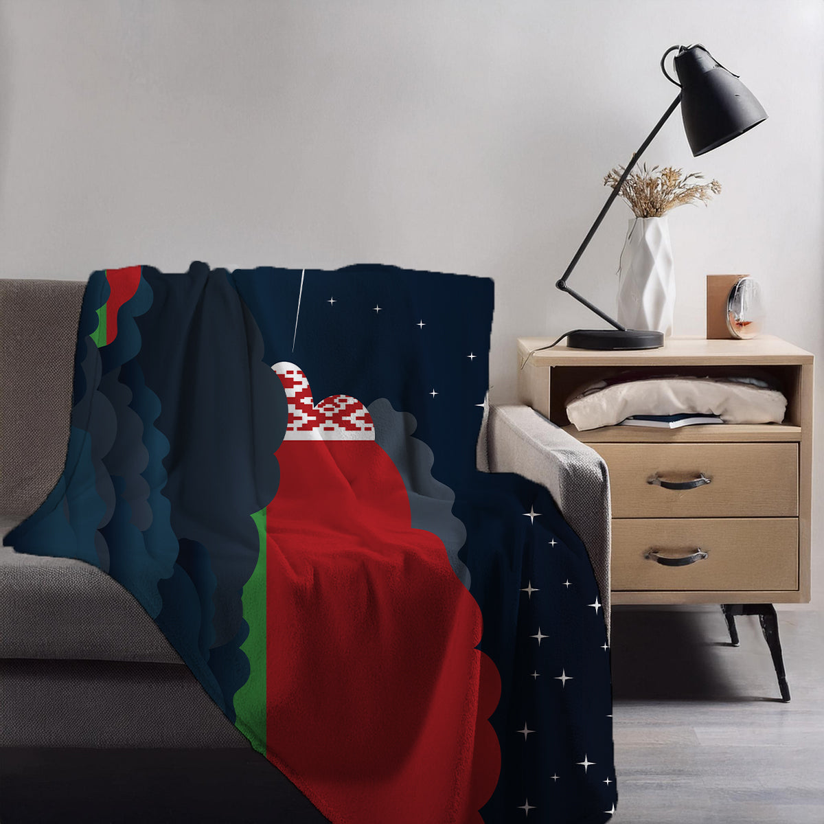 Belarus Night Clouds Blankets & Throws | Premium Soft Blankets | City Posters Plus