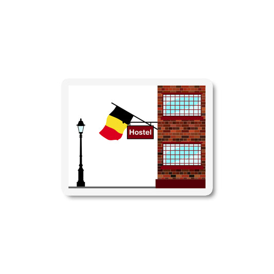 Belgium Hostels Sticker