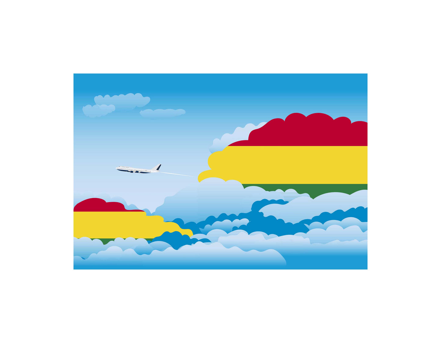 Bolivia Day Clouds Blankets & Throws | Soft Premium Blankets | City Posters Plus