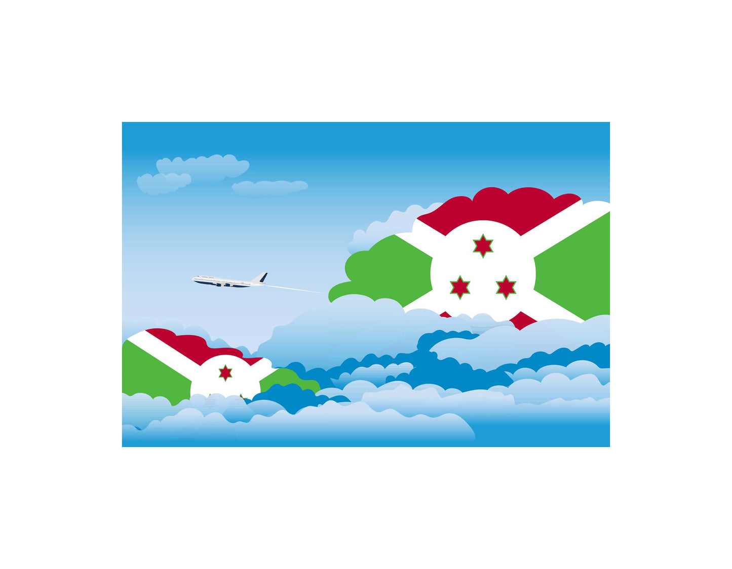Burundi Day Clouds Blankets & Throws | Soft Premium Blankets | City Posters Plus