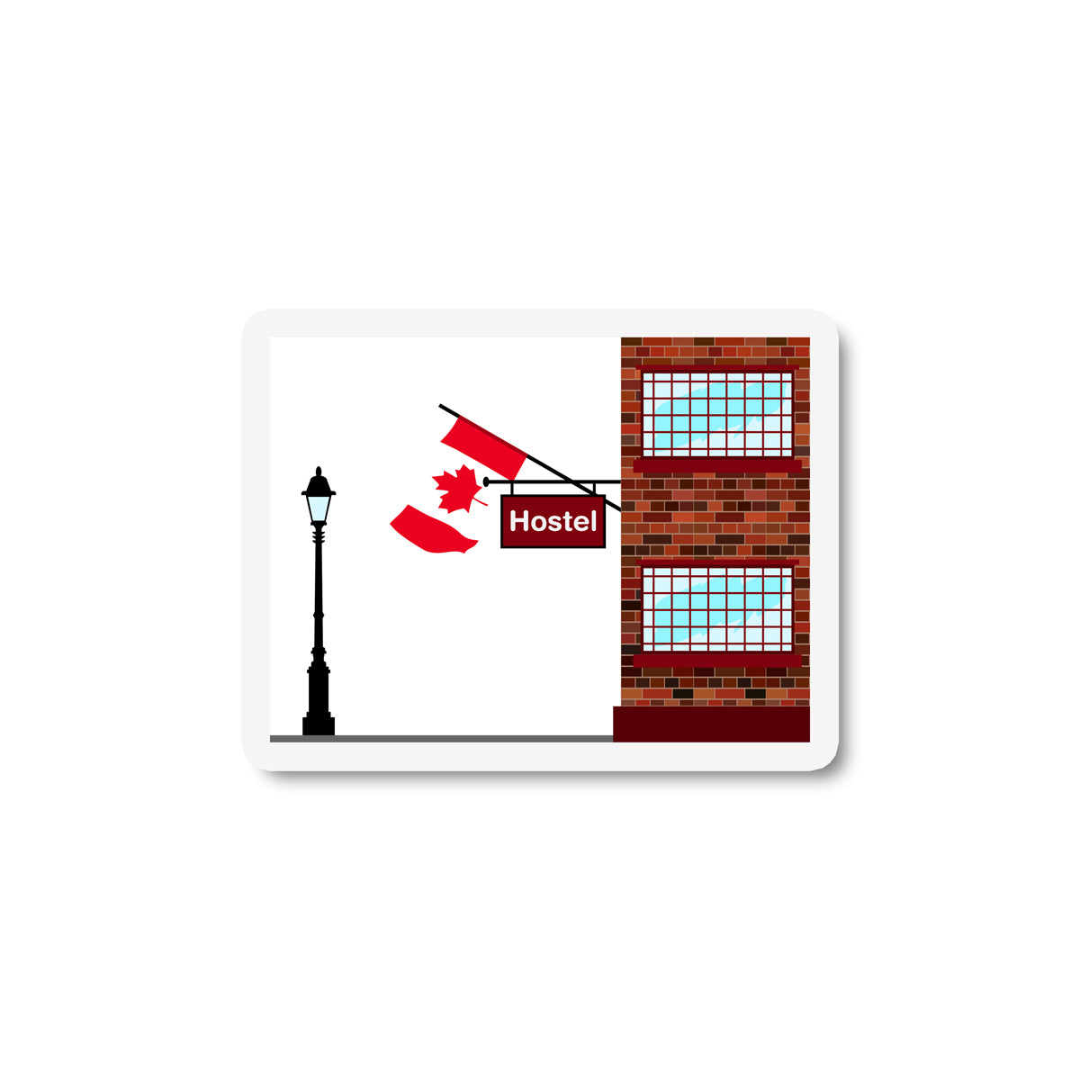 Canada Hostels Sticker