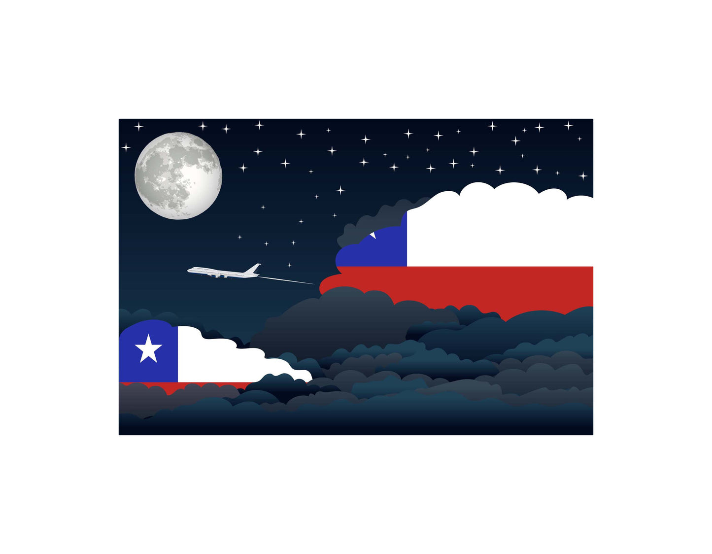 Chile Night Clouds Blankets & Throws | Premium Soft Blankets | City Posters Plus