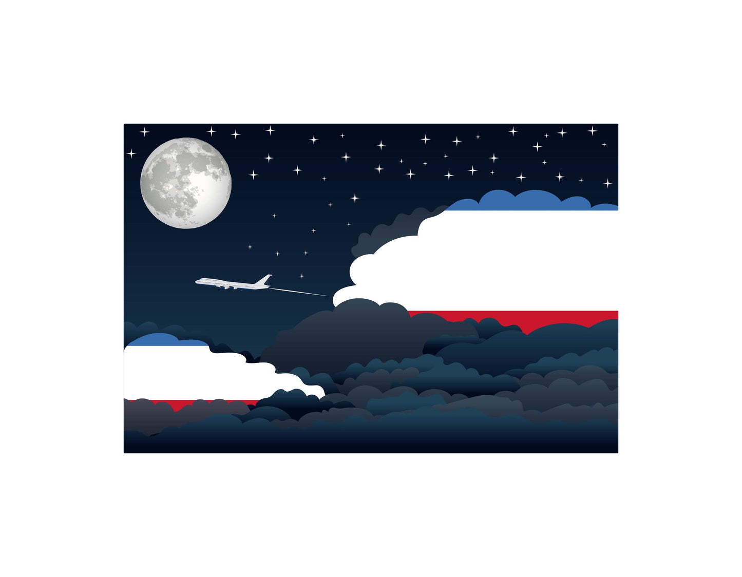 Crimea Night Clouds Blankets & Throws | Premium Soft Blankets | City Posters Plus