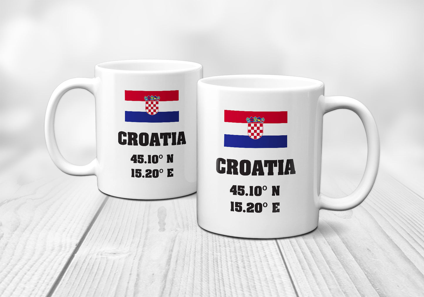 Croatia Laitutude Longitude Mug