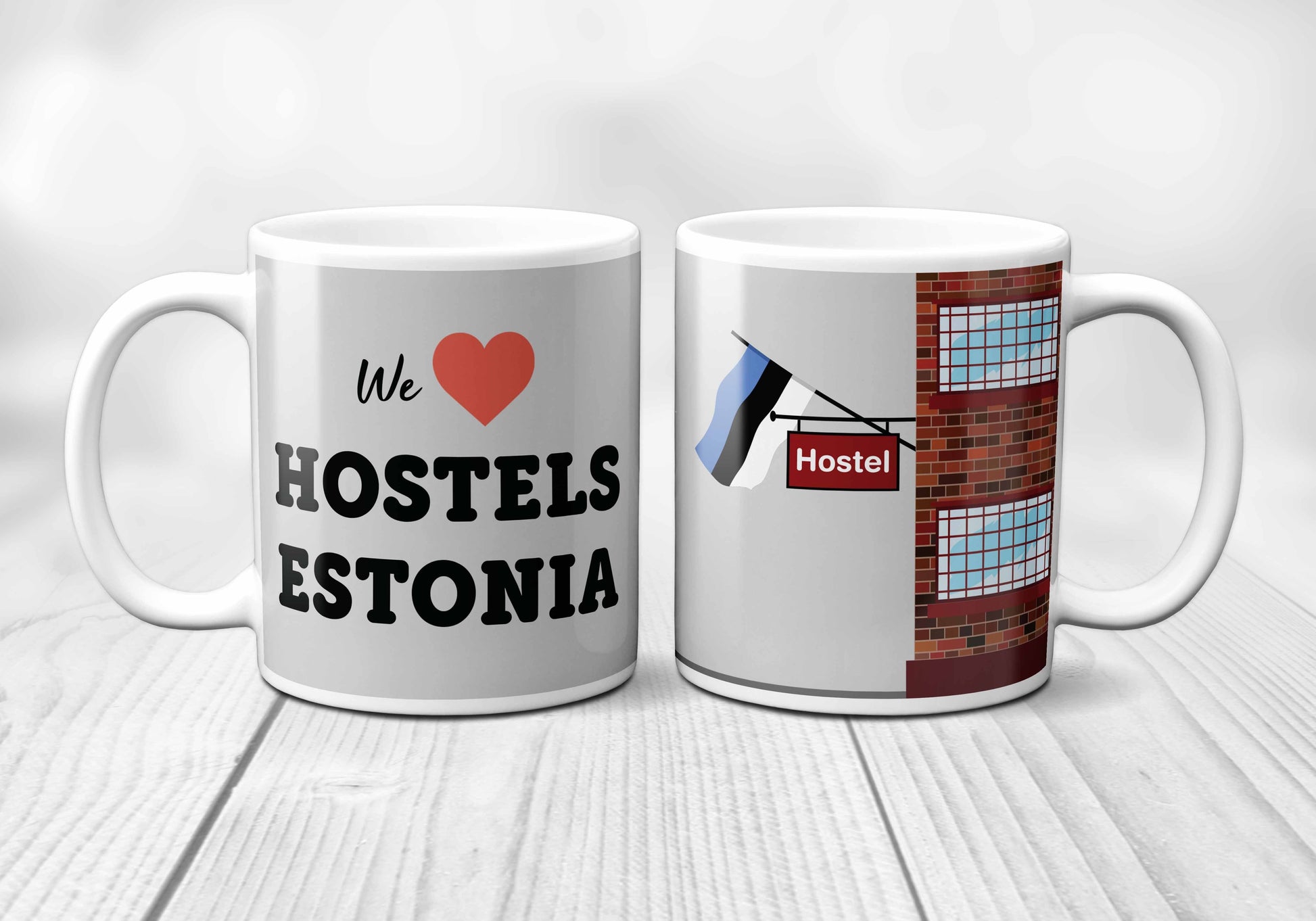 We Love ESTONIA Hostels Mug