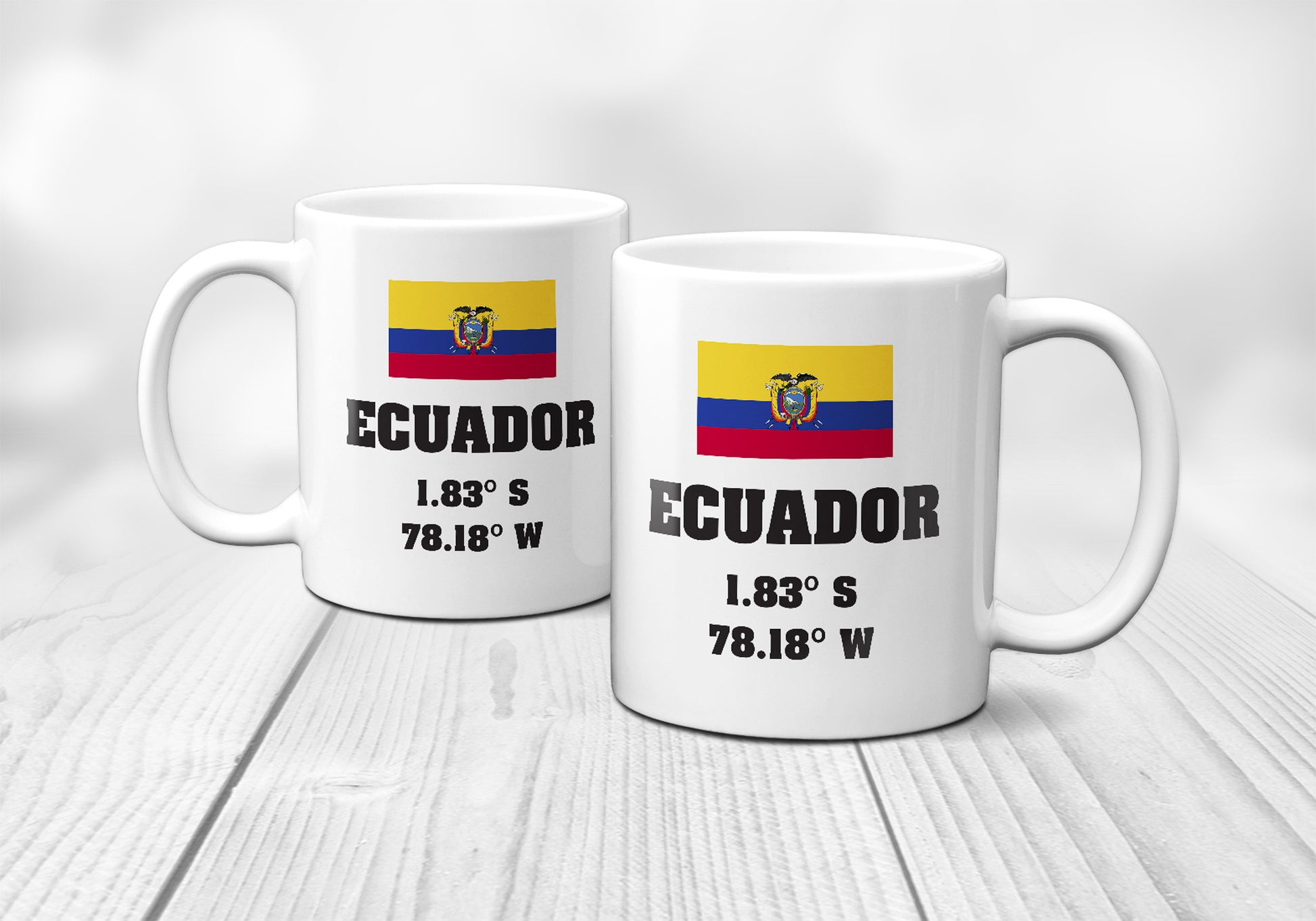 Ecuador Laitutude Longitude Mug