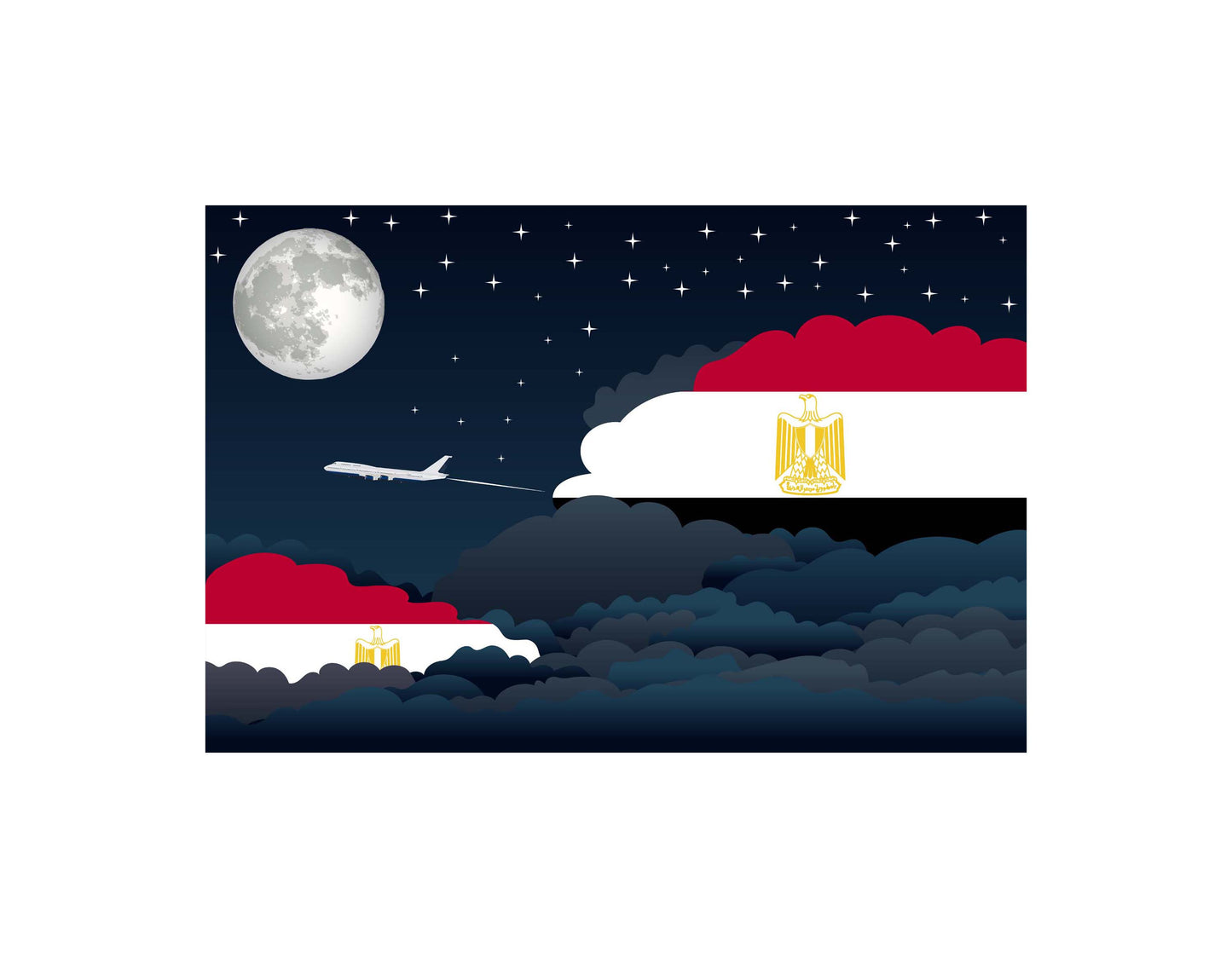 Egypt Night Clouds Blankets & Throws | Premium Soft Blankets | City Posters Plus