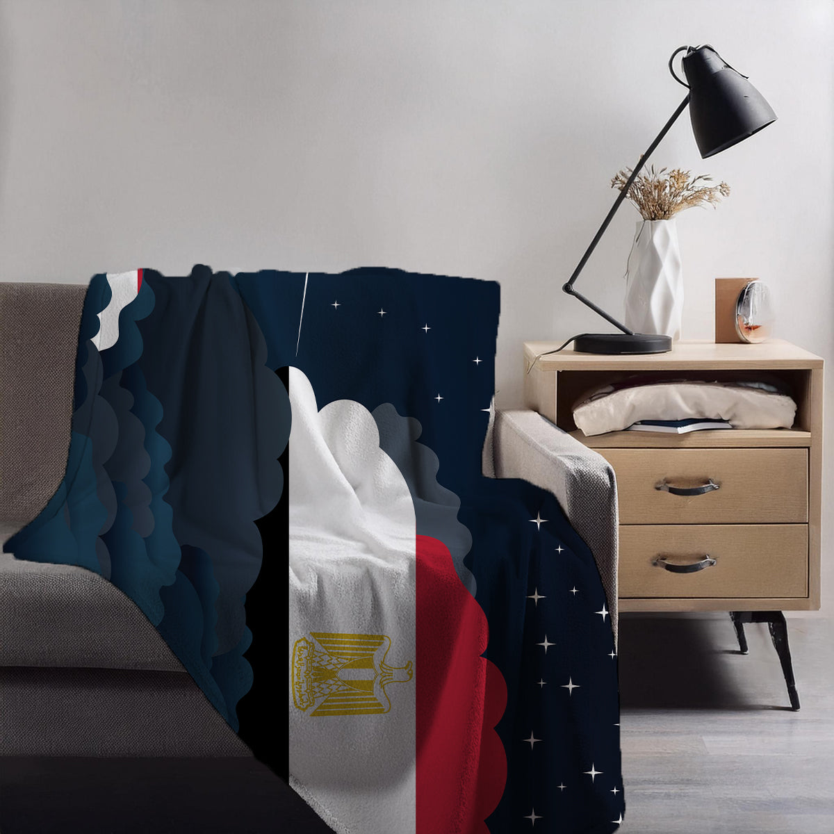 Egypt Night Clouds Blankets & Throws | Premium Soft Blankets | City Posters Plus