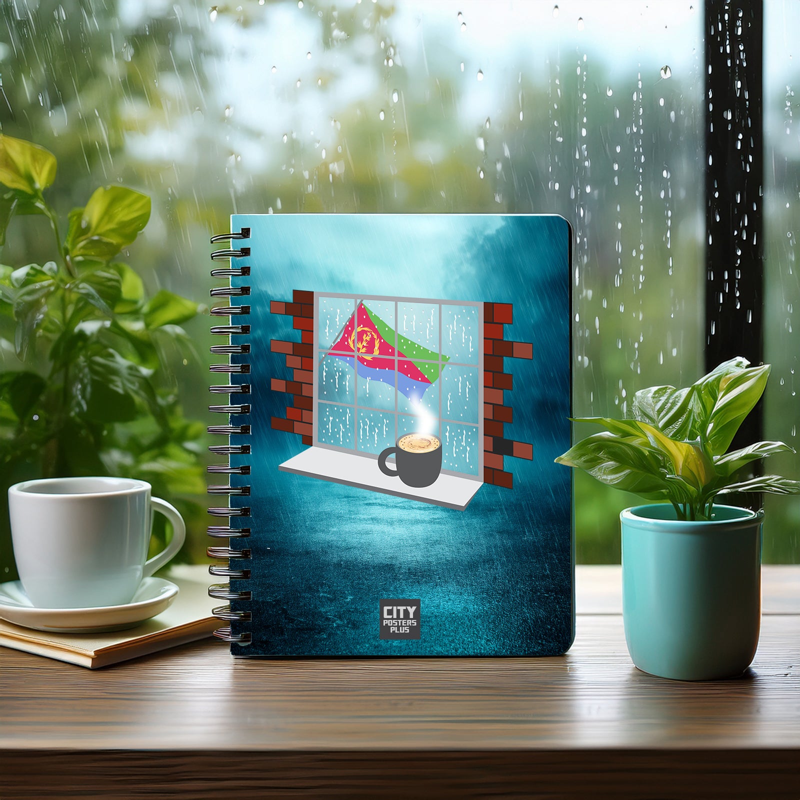Eritrea  Coffee Rain Notebook