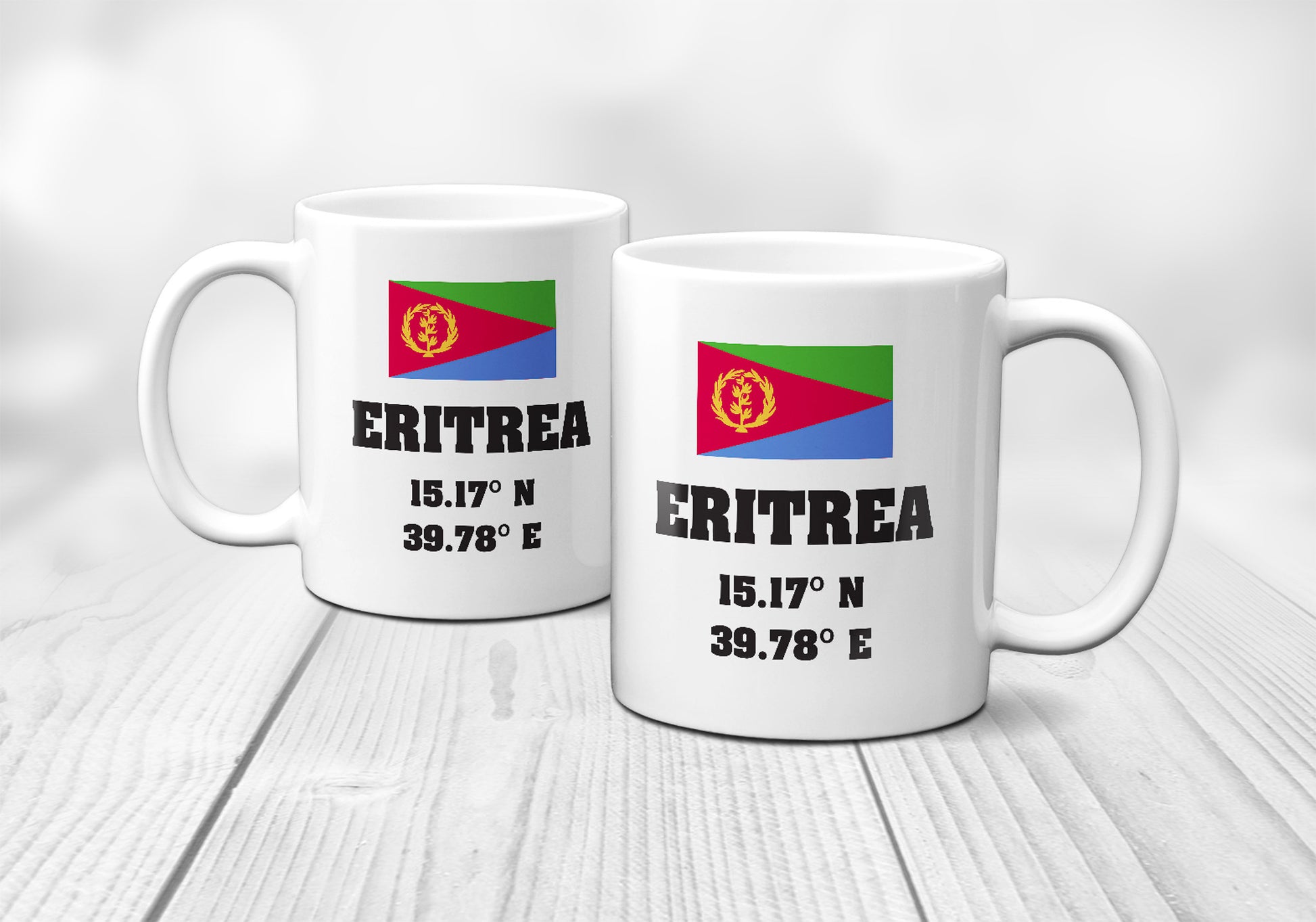 Eritrea Laitutude Longitude Mug